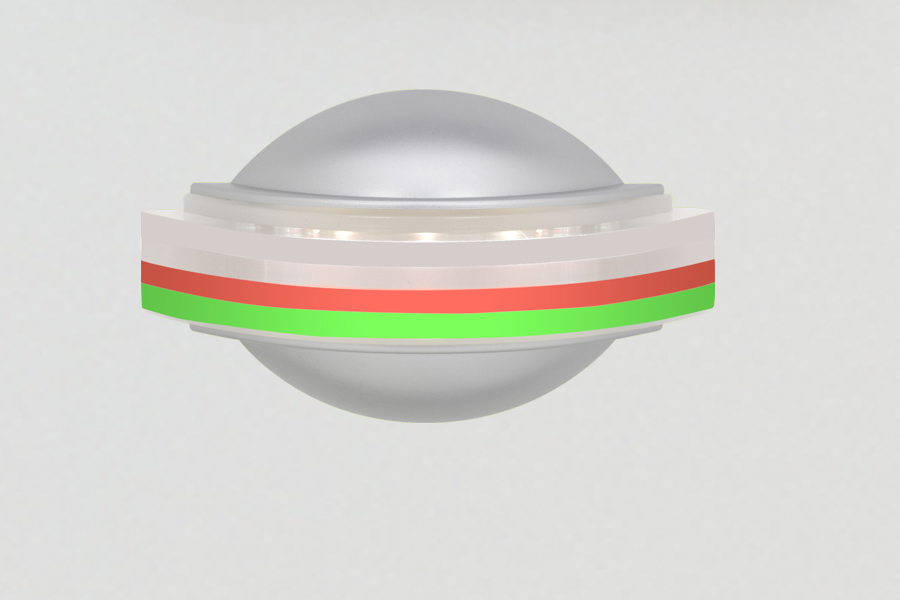 Lehmann 2300682k: Orion Acryl-Signalleuchte zweifarbig rot, grün Lehmann 2300682k: Orion Acryl-Signalleuchte zweifarbig rot, grün