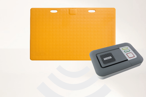 Profi-Alarm-Trittmatte CareMat A gelb incl. Alarmierung auf Telefon via Tunstall Lifeline Vi+