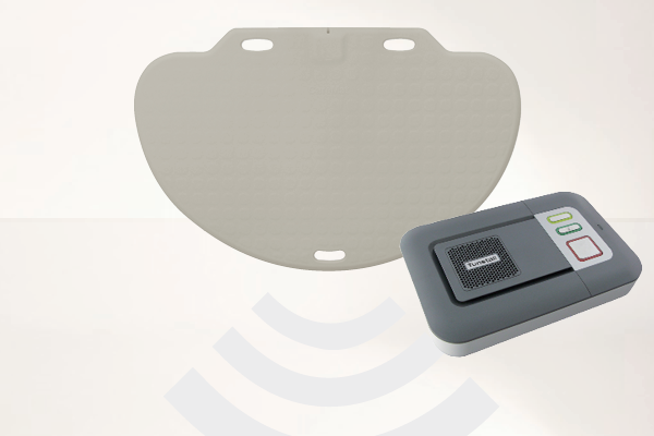 Profi-Alarm-Trittmatte CareMat C grau incl. Alarmierung auf Telefon via Tunstall Lifeline Vi+