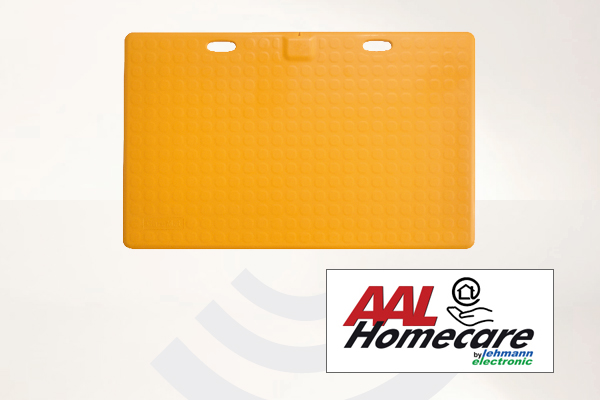 Bircher CareMat A gelb - Profi-Alarm-Trittmatte mit eingebautem Funk-Sender AAL-Homecare