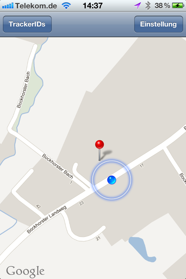 weglaufstop_apple_ortung_gps_097F54X25c1aegd Anzeige App Weglaufstop iOS, Map, gezoomt