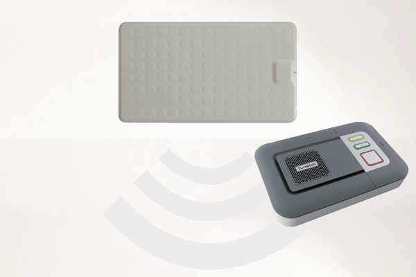 Profi-Alarm-Trittmatte CareMat B grau incl. Alarmierung auf Telefon via Tunstall Lifeline Vi+