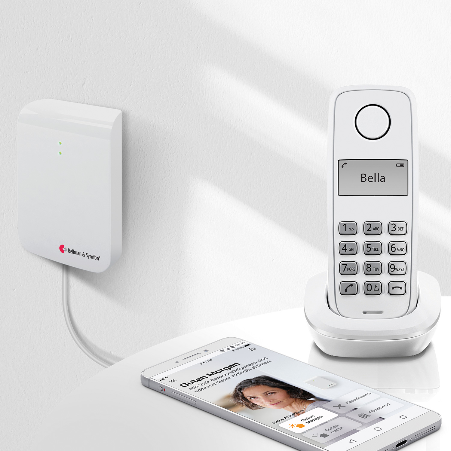 be1432-zu-hause-1500x1500-de Bellman&Symfon BE1432 Visit868 Funk-Telefonsender mit Bluetooth + TAE | Multisender
