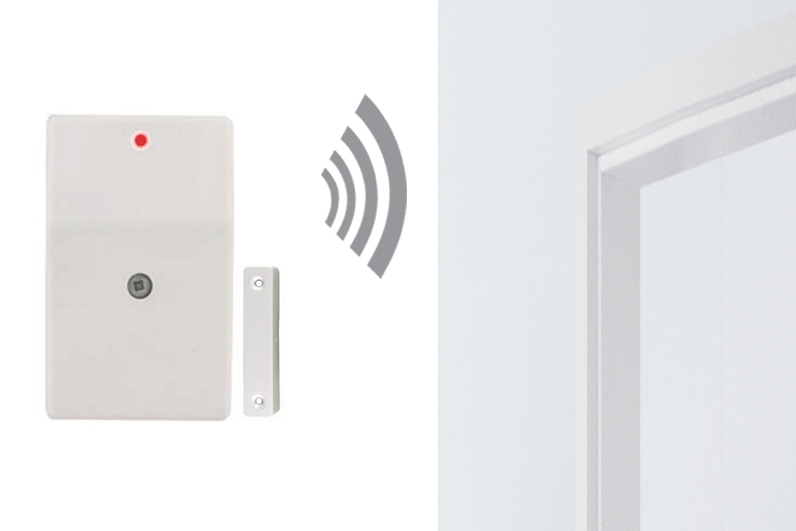 AAL-Homecare HC-450+MK AAL Funk-Sender secure universal + Magnetkontakt | Tür-Überwachung