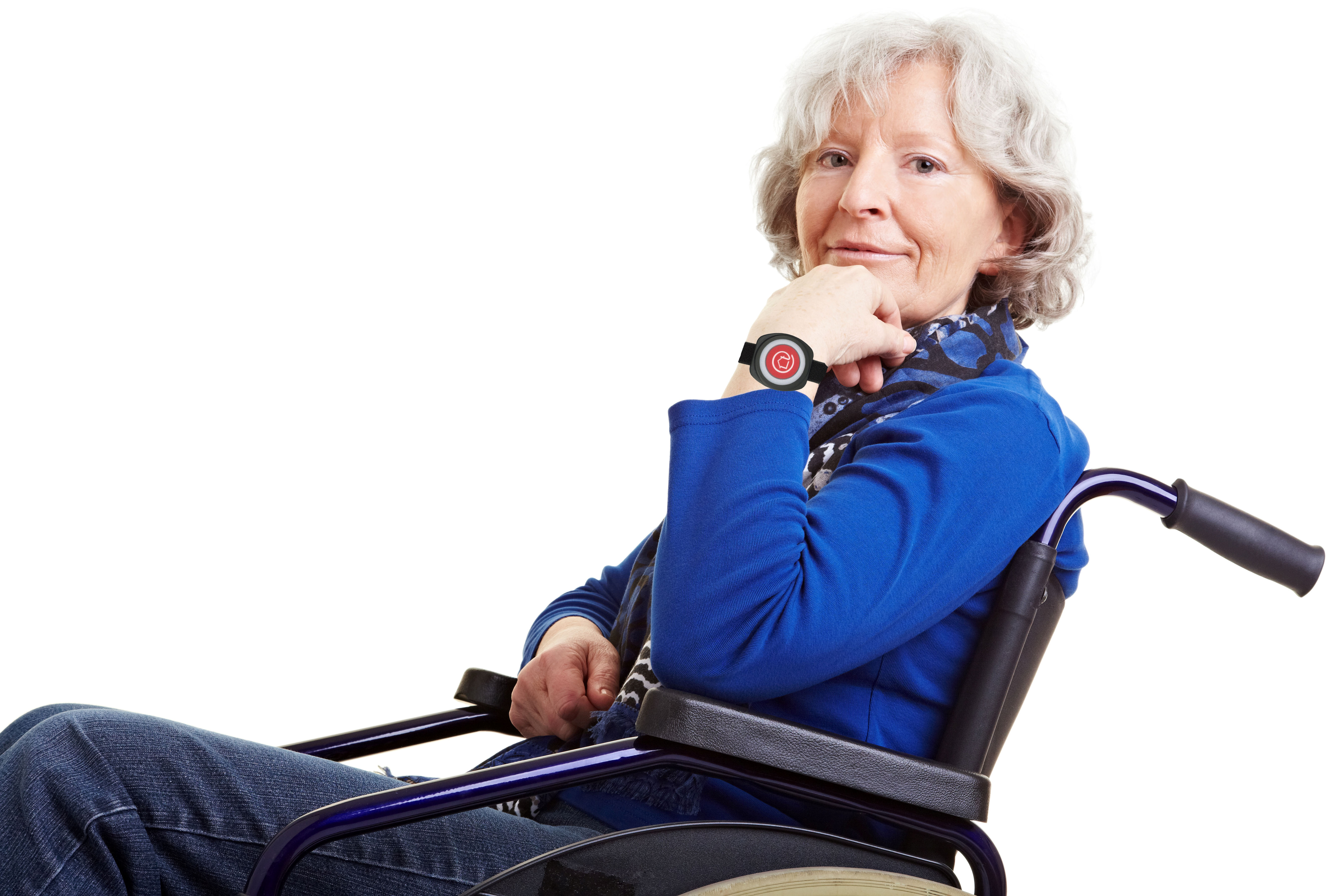 HC-125_Armbandsender_Dame_im_Rollstuhl Abbildung ähnlich