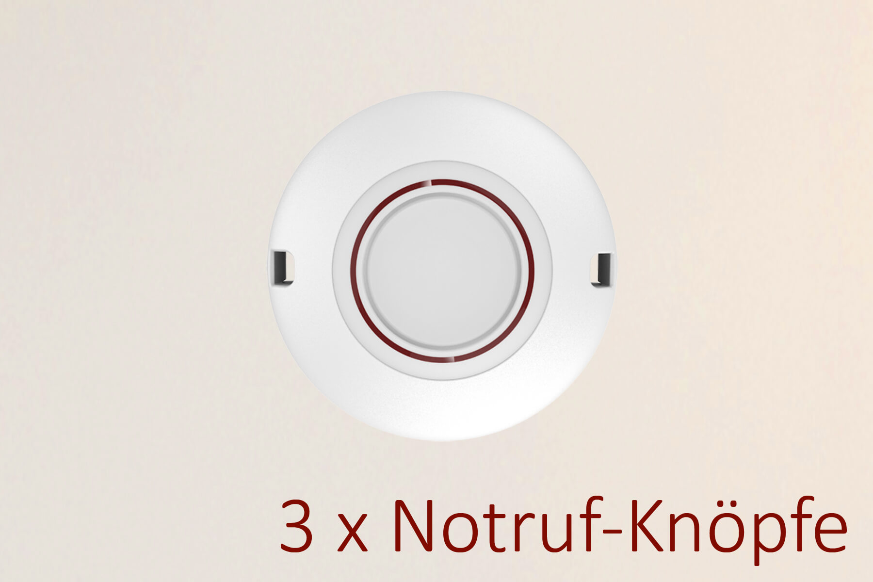 Otiom Safety Button 3er Set | 3 zusätzliche Otiom-Ruf-Knöpfe