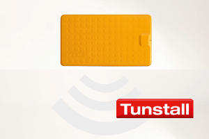 Bircher CareMat B gelb - Profi-Alarm-Trittmatte mit eingebautem Funk-Sender Tunstall
