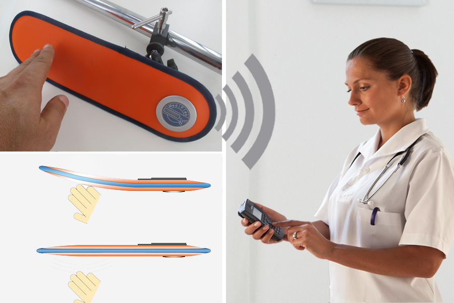 MediFlex_ArtikelbildhkGoYkHj1ldxY Funk-Rufsystem: Funk-Rufsensor MediFlex incl. Funk-Alarmierung auf Schwesternrufanlage | Touch | VDE0834
