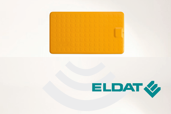 Bircher CareMat B gelb - Profi-Alarm-Trittmatte mit eingebautem Funk-Sender Eldat Easywave