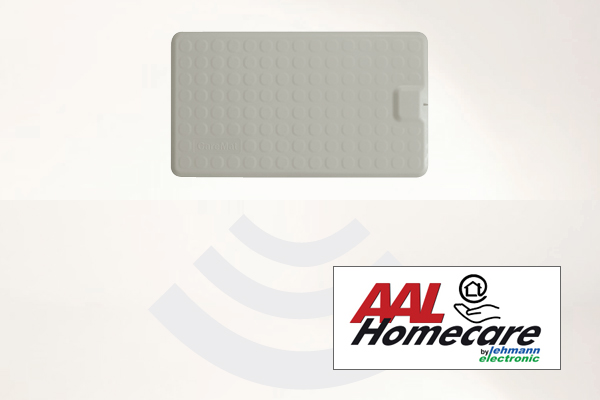 Bircher CareMat B grau - Profi-Alarm-Trittmatte mit eingebautem Funk-Sender AAL-Homecare
