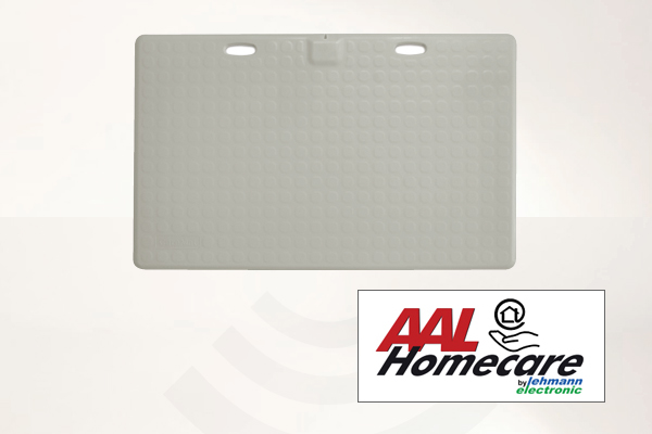 Bircher CareMat A grau - Profi-Alarm-Trittmatte mit eingebautem Funk-Sender AAL-Homecare