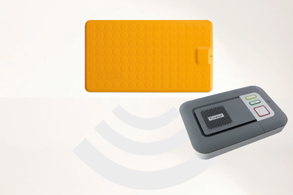 Profi-Alarm-Trittmatte CareMat B gelb incl. Alarmierung auf Telefon via Tunstall Lifeline Vi+