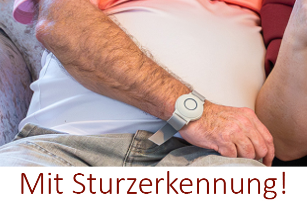 Tunstall Lifeline Falldetektor P62405/007: Persönlicher Funksender mit Sturzerkennung | als Kette/Armband