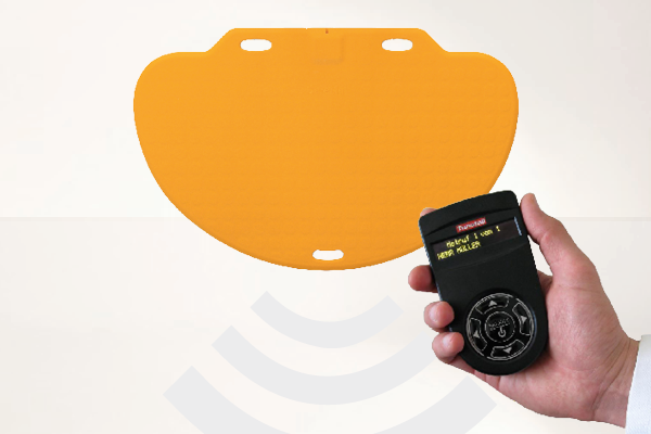 Profi-Alarm-Trittmatte CareMat C gelb incl. Funk-Alarmierung auf Taschenvibrator von Tunstall