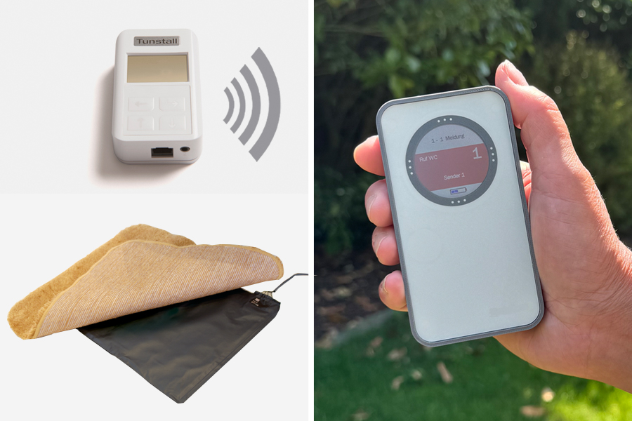 Wegläuferschutz | Alarmtrittmatte mit Funkalarmierung auf mobilen Funk-Empfänger-T Z00820500