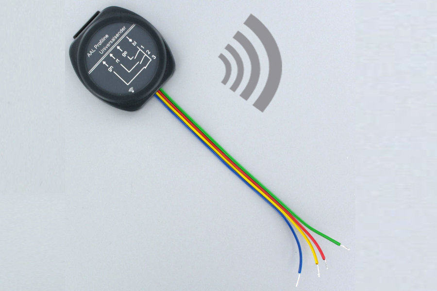 AAL-Homecare HC-453: Funksender universal mit offenen Kabelenden | Einbausender