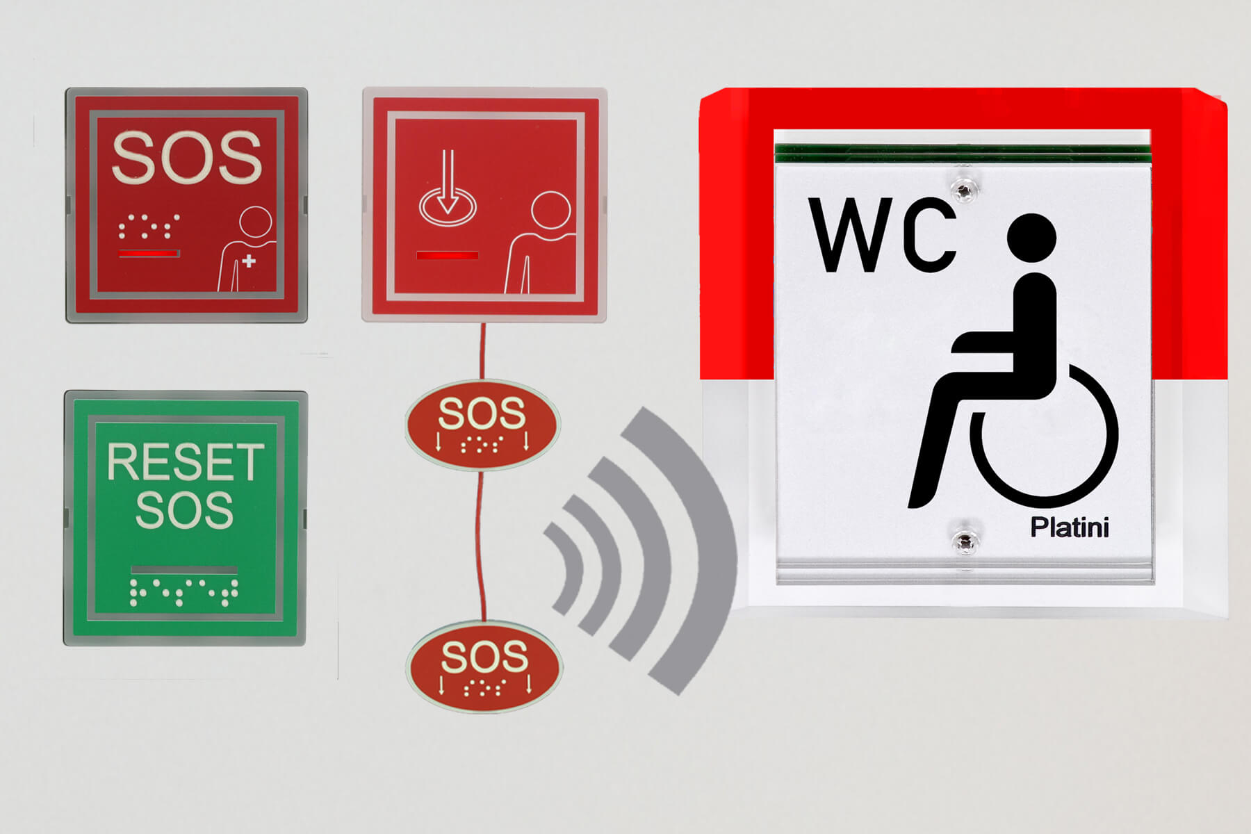 WC-Notruf-Set_VarioVision_V2_Braille_Funk_820-951-07 Lehmann WC-Notruf Set Vario Vision V2 Plus Funk mit Brailleschrift | IP 67 | 869 MHz | 82095107 | DIN 18040
