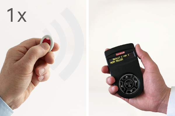 Tunstall Personenruf-System: Care Assist incl. 1 Funk-Sender/Rufknopf