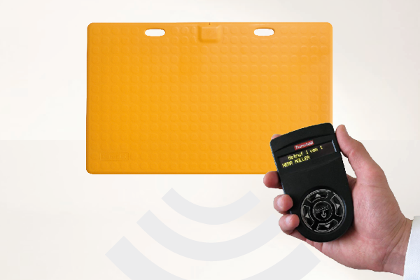 Profi-Alarm-Trittmatte CareMat A gelb incl. Funk-Alarmierung auf Taschenvibrator von Tunstall