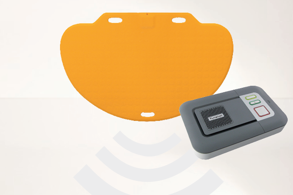 Profi-Alarm-Trittmatte CareMat C gelb incl. Alarmierung auf Telefon via Tunstall Lifeline Vi+